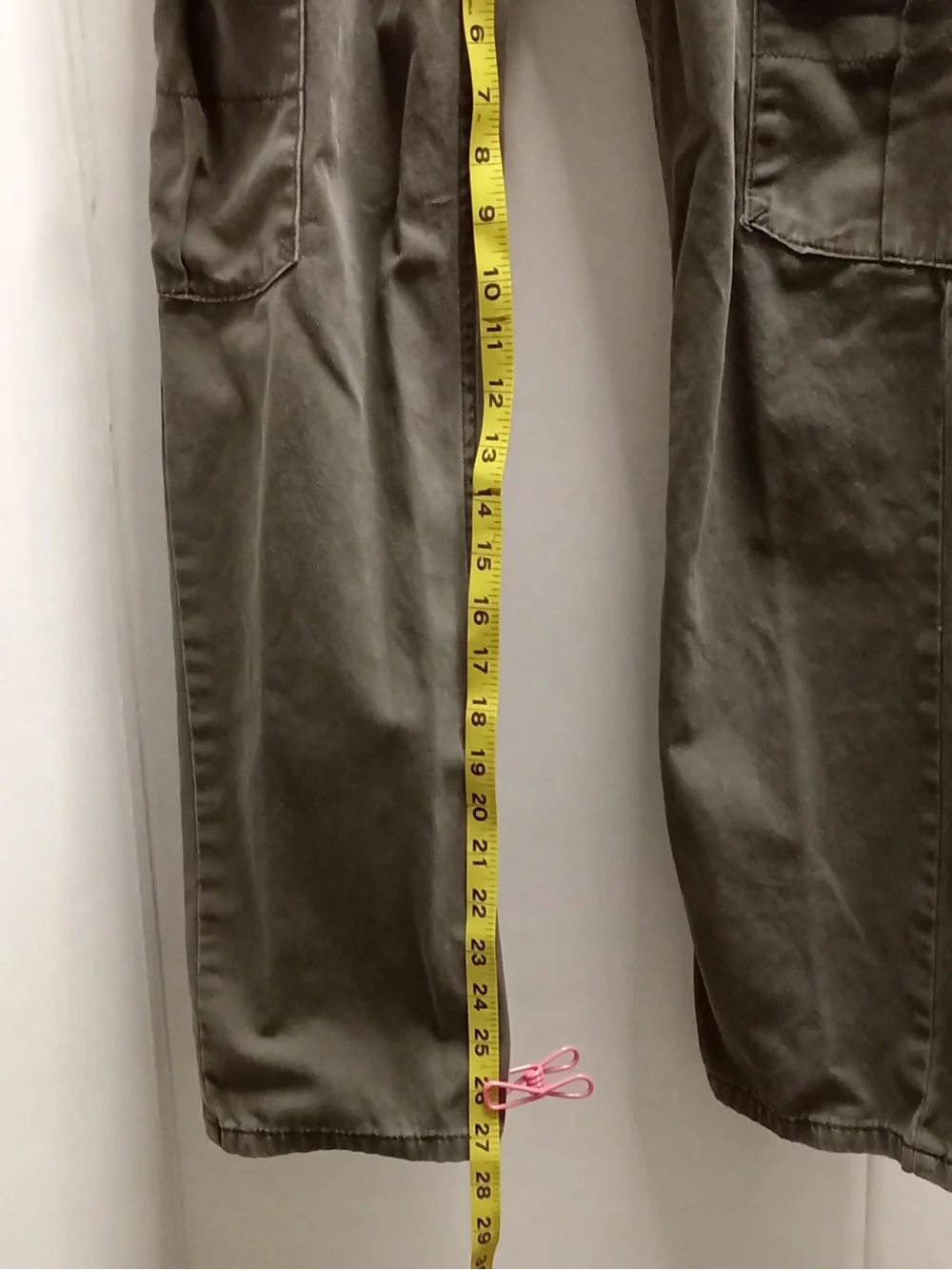 Boys Size 16 Regular Cargo Pants Olive Green Brown 100% Cotton E7